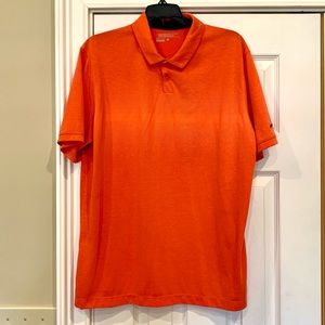 NIKE GOLF Men’s Tour Performance Dri-Fit Collared Shirt in Orange!